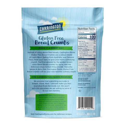 Carrington Farms, Keto Breadcrumbs Italian Seasoned, 7 Oz (Case Of 6) Carrington Farms