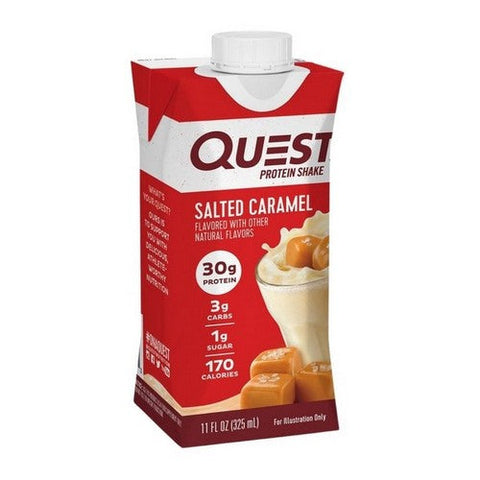 Quest, Quest Protein Shakes Salted Caramel, 11 Oz X 4 Count (Case Of 3) Quest