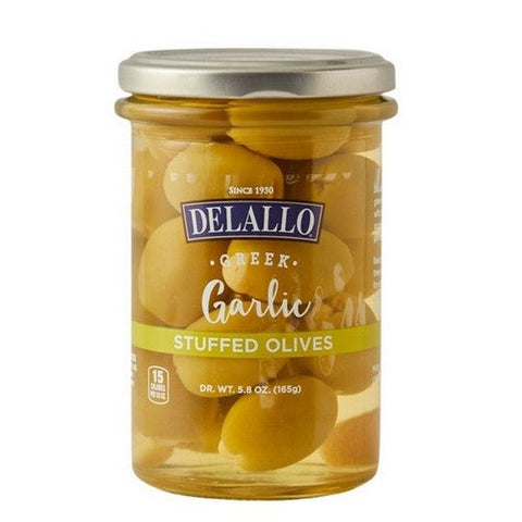 Delallo, Garlic Stuffed Olives, 5.8 Oz (Case Of 6) Delallo