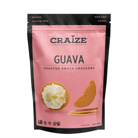Craize, Guava Toasted Corn Crackers, 4 Oz(Case Of 6) Craize