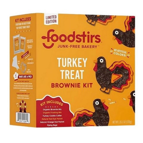 Foodstirs, Turkey Treat Brownie Kit, 20.1 Oz (Case Of 6) Foodstirs