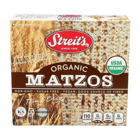 Streits, Organic Matzos, 11 Oz (Case Of 12) Streits