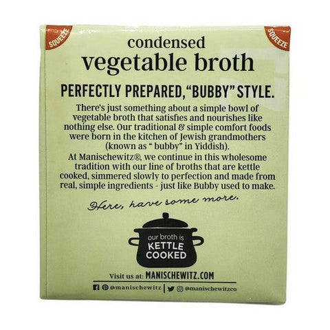 Manischewitz, Condensed Vegetable Broth, 12 Oz (Case Of 12) Manischewitz