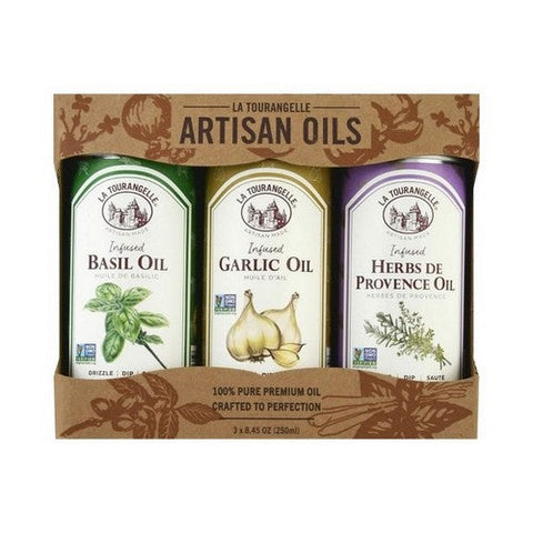 La Tourangelle, French Infused Trio Artisan Oils, 8.45 Oz X 3 Count (Case Of 12) La Tourangelle