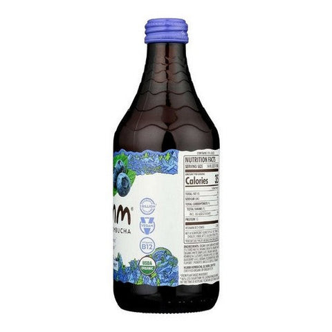 Humm Kombucha, Organic Blueberry Mint Kombucha, 14 Oz (Case Of 12) Humm Kombucha
