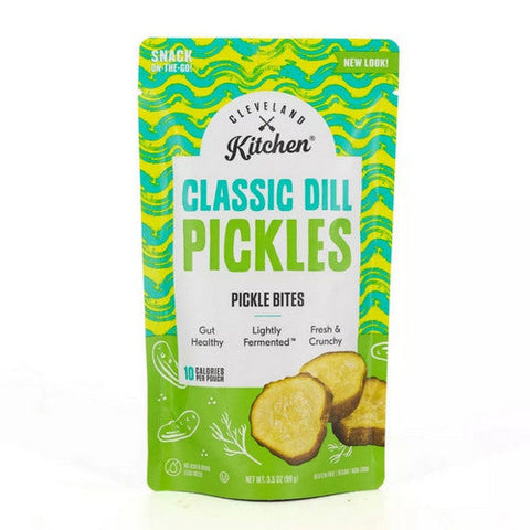 Cleveland Kitchen, Classic Dill Pickle Chips, 3.5 Oz (Case Of 12) Cleveland Kitchen