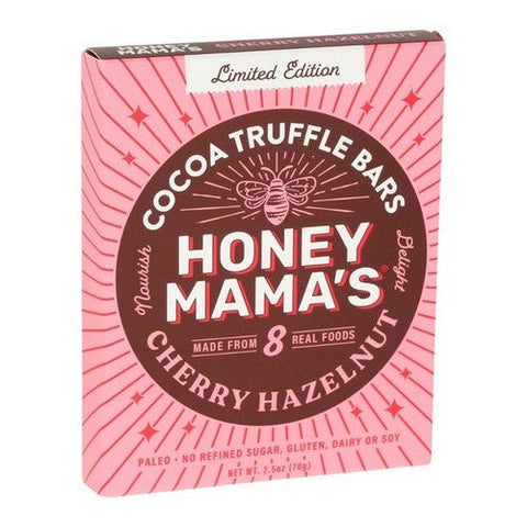 Honey Mamas, Cherry Hazelnut Cocoa Truffle Bars, 2.5 Oz (Case Of 12) Honey Mamas
