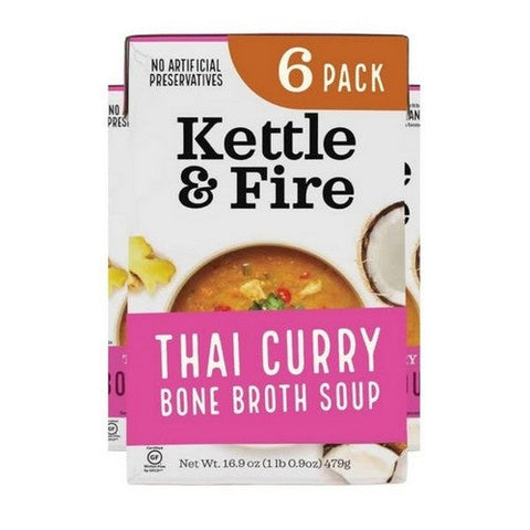 Kettle And Fire, Reduced Sodium Bone Broth Chicken, 16.9 Oz (Case Of 6) Kettle And Fire