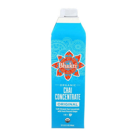 Bhakti Chai, Original Chai Concentrate, 32 Oz (Case Of 6) Bhakti Chai