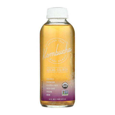 Valley Isle Kombucha, Lilikoi Passionfruit, 16 Oz (Case Of 6) Valley Isle Kombucha