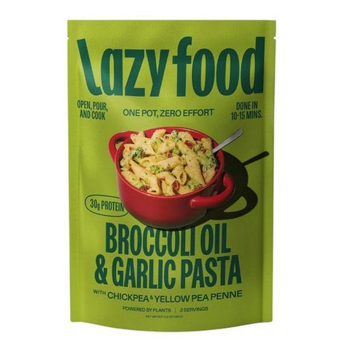 Lazy Food, Pasta Broccoli Garlic And Oil, 5.2 Oz (Case Of 12) Lazy Food