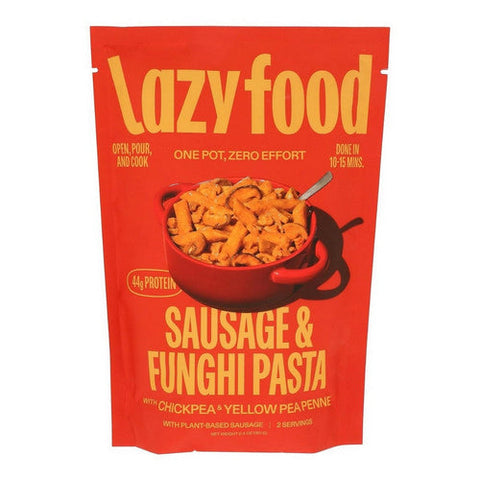 Lazy Food, Pasta Sausage And Funghi Plant Based, 6.4 Oz (Case Of 12) Lazy Food