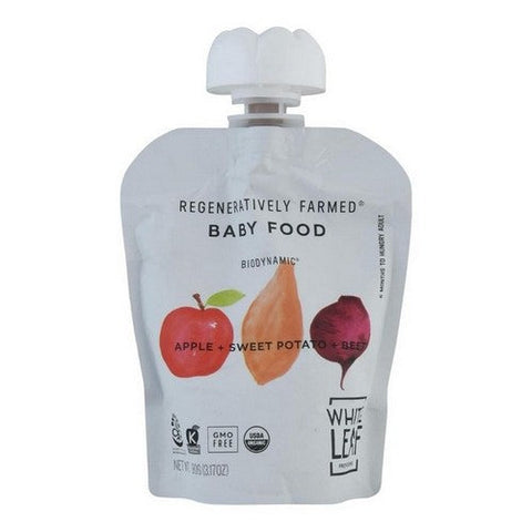 White Leaf Provisions, Baby Food Apple Sweet Potato And Beet, 90 Grams (Case Of 6) White Leaf Provisions
