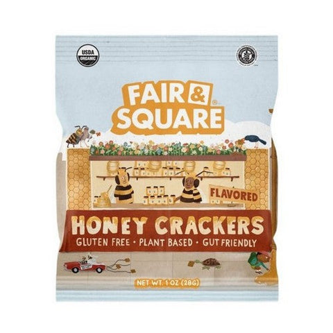 Fair And Square, Honey Crackers, 1 Oz (Case Of 18) Fair And Square
