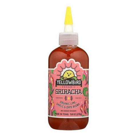 Yellowbird, Organic Sriracha Condiment Sauce, 9.8 Oz (Case Of 6) Yellowbird