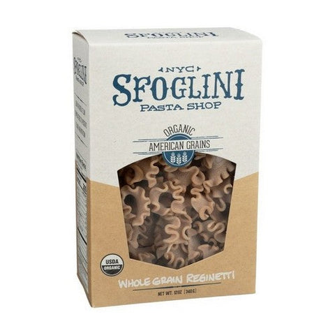 Sfoglini, Organic Whole Grain Blend Reginetti, 12 Oz (Case Of 6) Sfoglini