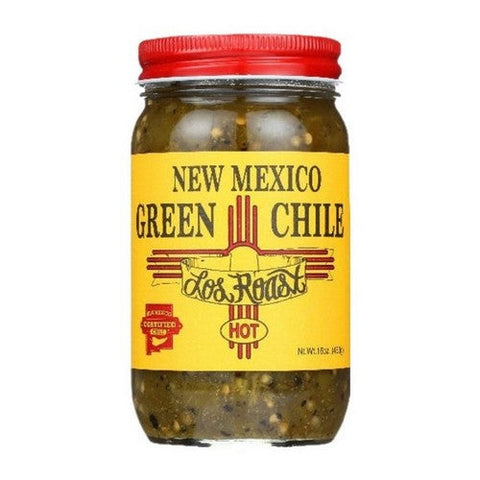 Los Roast, New Mexico Green Hot Chiles, 16 Oz (Case Of 6) Los Roast