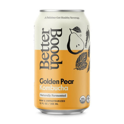Better Booch, Golden Pear Kombucha, 12 Oz (Case Of 12) Better Booch