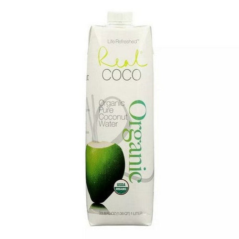 Real Coco, Organic Pure Coconut Water, 1 Litre (Case Of 6) Real Coco