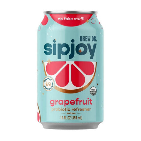 Brew Dr Kombucha, Grapefruit Sipjoy, 12 Oz (Case Of 12) Brew Dr Kombucha