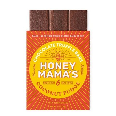 Honey Mamas, Chocolate Truffle Bar Coconut Fudge, 2.5 Oz (Case Of 12) Honey Mamas
