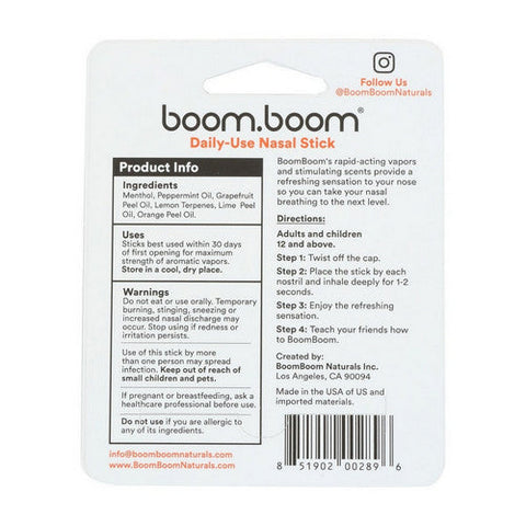 Boom.Boom, Tropical Nasal Stick, 1 Count (Case Of 6) Boom.Boom