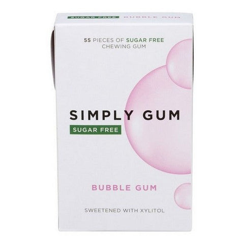 Simplygum, Sugar Free Bubble Gum, 55 Count (Case Of 6) Simplygum