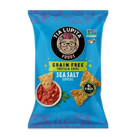 Tia Lupita Foods, Grain Free Cactus Tortilla Chips Sea Salt, 1 Oz (Case Of 24) Tia Lupita Foods