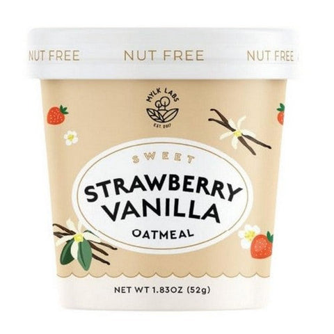 Mylk Labs, Strawberry Vanilla Oatmeal, 1.87 Oz (Case Of 6) Mylk Labs