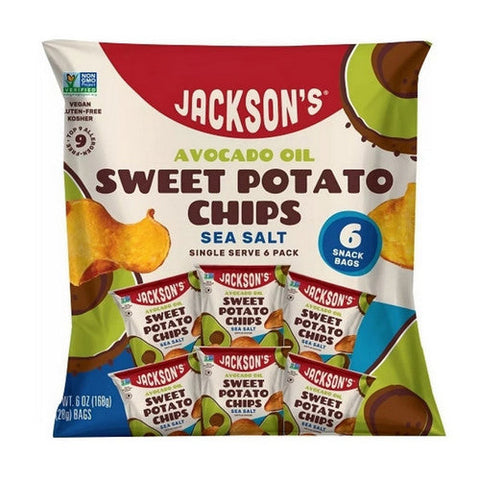 Jacksons Chips, Potato Chips, 6 Oz (Case Of 6) Jacksons Chips