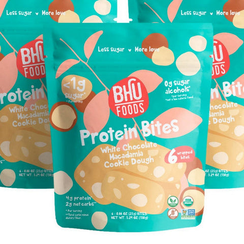 BHU Foods, Bites White Chocolate Macadamia, 5.29 Oz (Case Of 6) BHU Foods