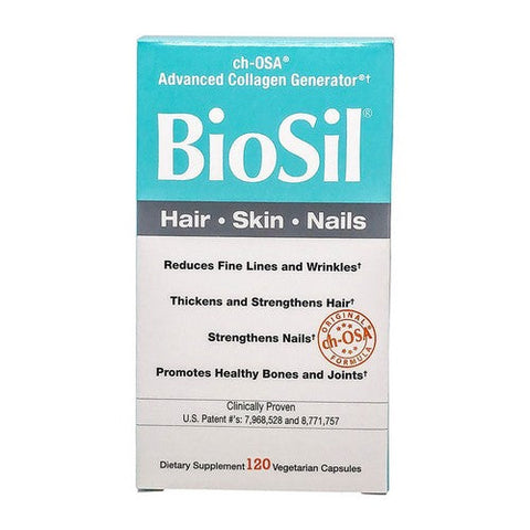 Biosil, Hair Skin Nails, 120 VegCaps Biosil