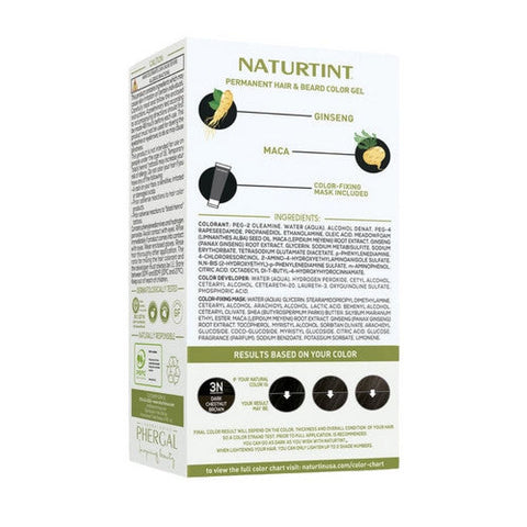 Naturtint, Men's Permanent Hair Color 3N Dark Chestnut Brown, 5.75 Oz Naturtint