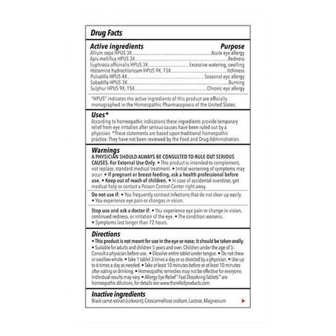 TRP Company, Allergy Eye Relief Fast Dissolve Tablets, 48 Count TRP Company