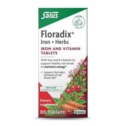 Salus, Salus Floradix Iron Plus Herbs, 80 Tablets Salus