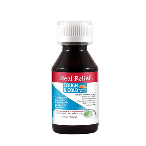 Homeolab, Real Relief Cough And Cold Syrup, 3.4 Oz Homeolab