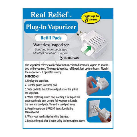 Homeolab, Real Relief Waterless Vaporizer Refills, 5 Count Homeolab