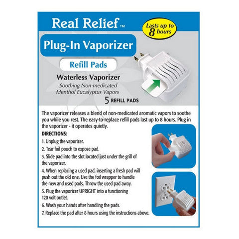 Homeolab, Real Relief Waterless Vaporizer Refills, 1 Count Homeolab