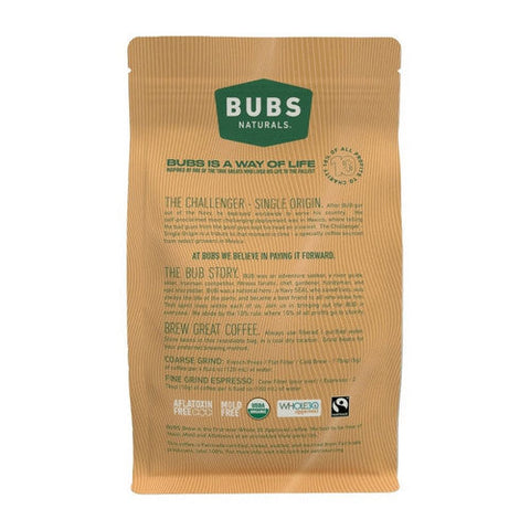 Bubs Naturals, Challenger Coffee Medium Roast Ground, 12 Oz Bubs Naturals
