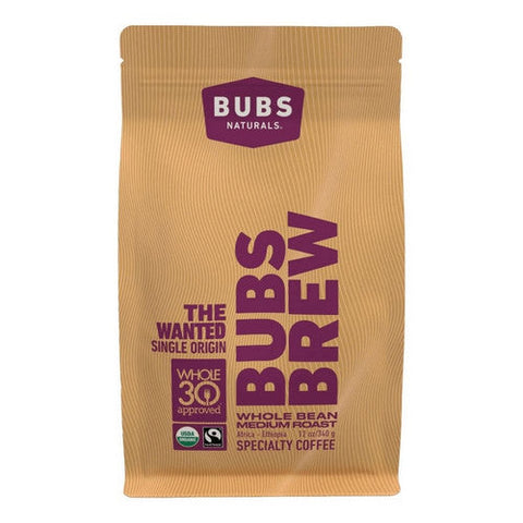 Bubs Naturals, Wanted Coffee Medium Roast Ground, 12 Oz Bubs Naturals