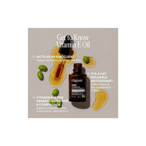 Cliganic, 100% Pure Vitamin E Oil, 1 Oz