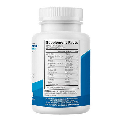 Houston Enzymes, TriEnza Enzyme, 60 Capsules Houston Enzymes