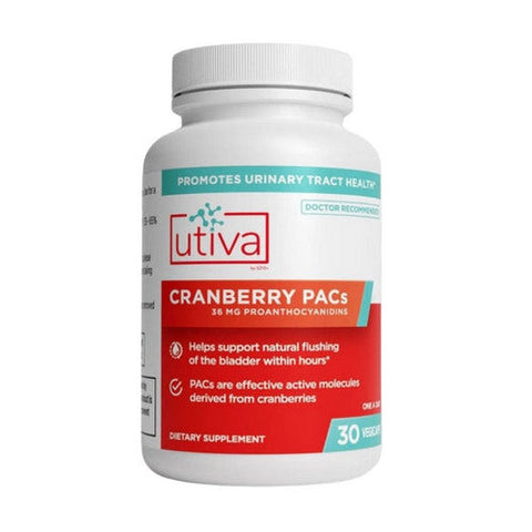 Utiva, Urinary Tract Health Cranberry Pacs, 36 Mg, 30 Capsules Utiva