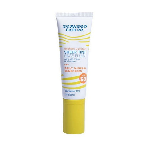 The Seaweed Bath Co., Sheer Tint Face Fluid Mineral Sunscreen Spf 50, 1.7 Oz