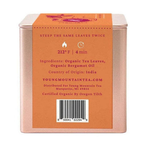 Young Mountain Tea, Organic Earl Grey Pyramid Tea, 12 Bags Young Mountain Tea