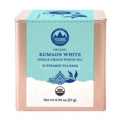 Young Mountain Tea, Organic Kumaon White Tea, 12 Bags Young Mountain Tea