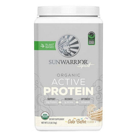 Sunwarrior, Organic Cake Batter Active Protein, 2.2 Lbs Sunwarrior