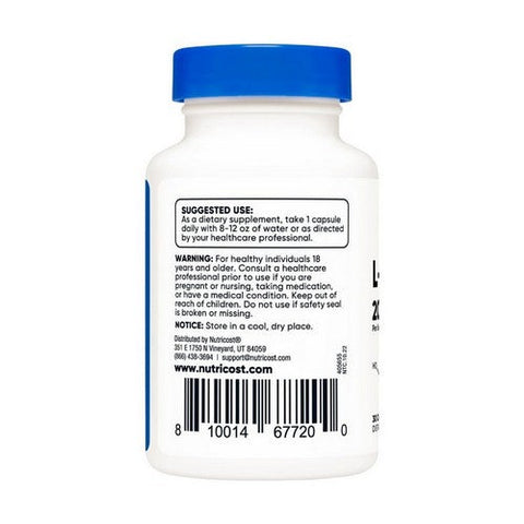 Nutricost, L-Theanine Capsules, 200 Mg, 30 Count Nutricost