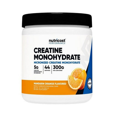 Nutricost, Performance Creatine Monohydrate Mandarin Orange, 300 Grams Nutricost