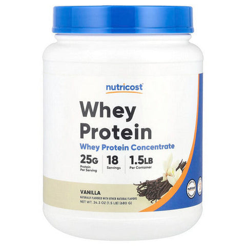 Nutricost, Whey Protein Concentrate Vanilla, 1.5 Lbs Nutricost